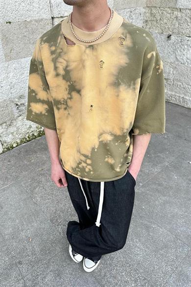 Acid Wash Batik  500GSM BS Boxy Fit Oversize Tişört