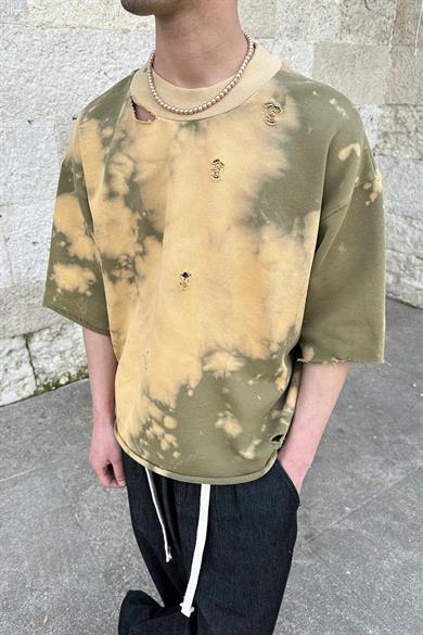 Acid Wash Batik  500GSM BS Boxy Fit Oversize Tişört