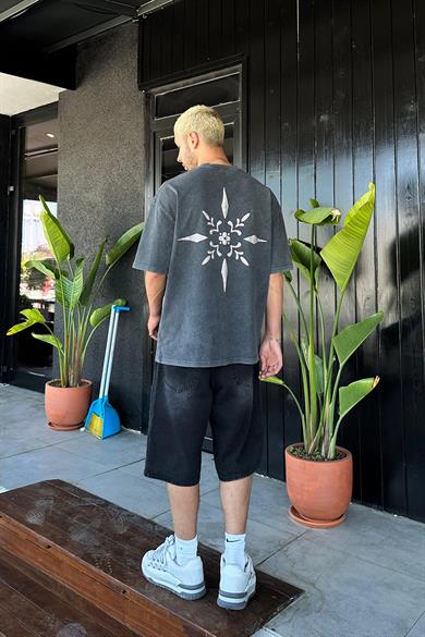 Acid Wash Compass L2 PM Oversize Tişört