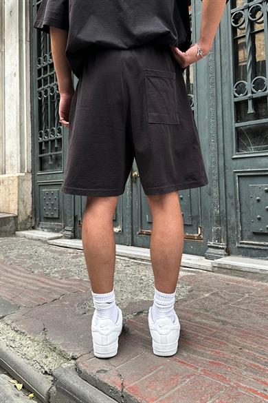 Acid Wash DAD Nakış Detay 2A Relaxed Fit Şort