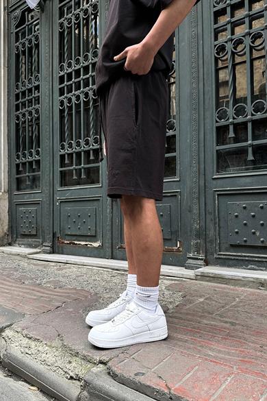 Acid Wash DAD Nakış Detay 2A Relaxed Fit Şort
