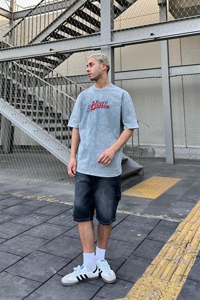 Acid Wash Heat 02 PM Oversize Tişört