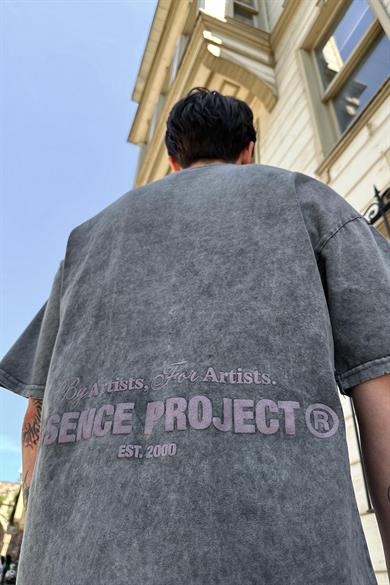 Acid Wash Project EE Oversize Tişört