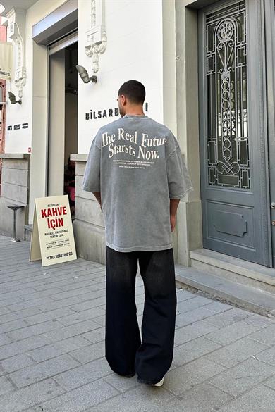 Acid Wash Real Future PH Oversize Tişört