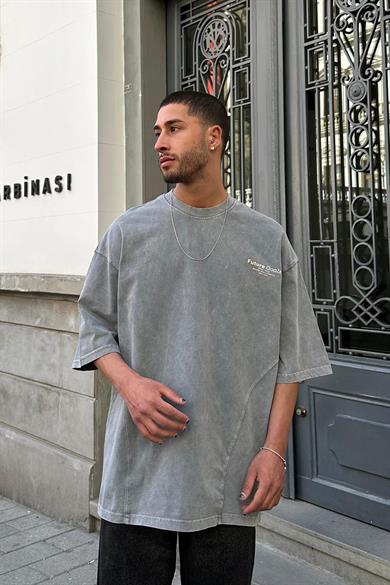 Acid Wash Real Future PH Oversize Tişört