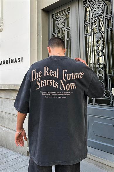 Acid Wash Real Future PH Oversize Tişört