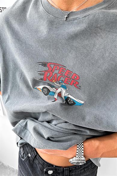 Acid Wash Speed Racer BS Oversize Tişört