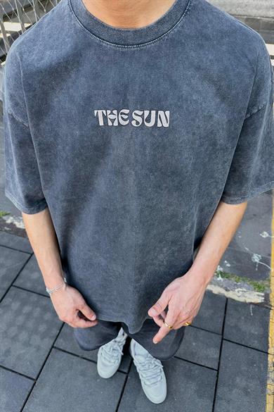 Acid Wash The Sun PM Oversize Tişört
