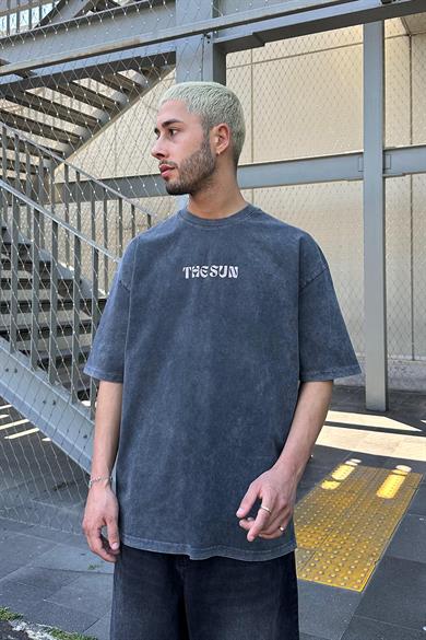 Acid Wash The Sun PM Oversize Tişört
