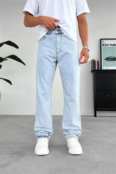 Açık Buz Mavi Basic Baggy Pantolon