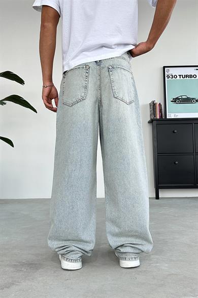 Açık Buz Mavi Basic Old School Baggy Pantolon