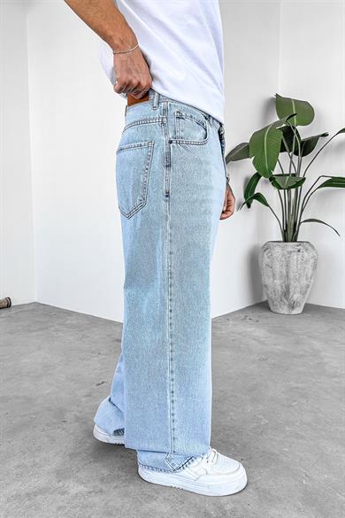 Açık Buz Mavi Basic Old School Baggy Pantolon