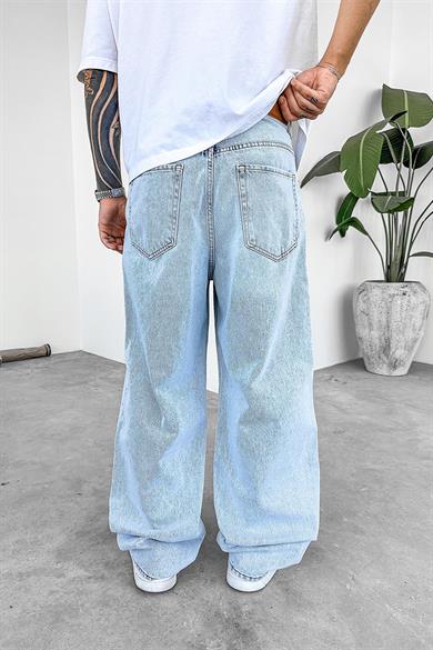 Açık Buz Mavi Basic Old School Baggy Pantolon