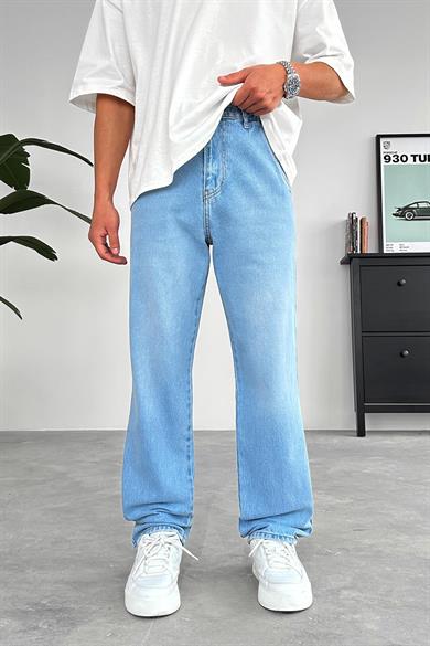 Açık Buz Mavi Yan Cepli Basic Baggy Pantolon
