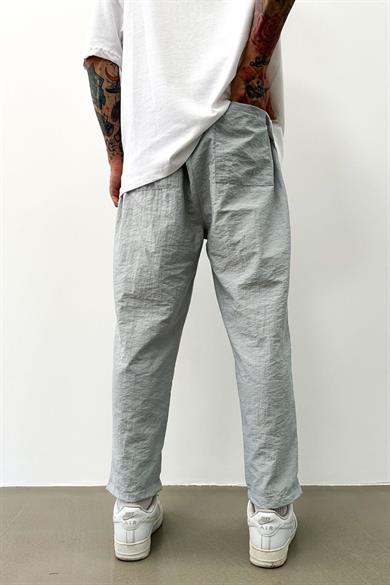 Açık Gri Açık Gri GRJ Paraşüt Relaxed Fit Pantolon