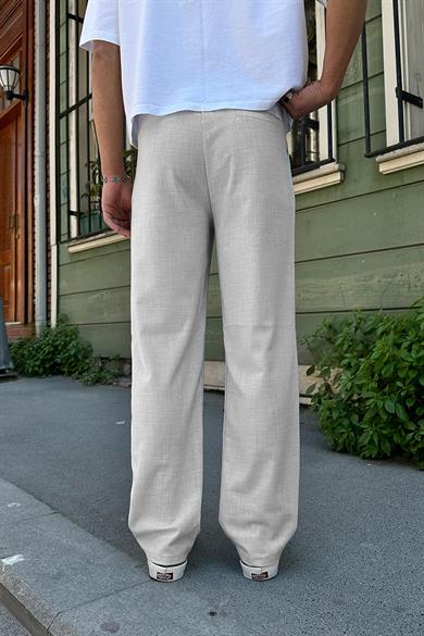 Açık Gri Basic Kumaş A9 DL Baggy Pantolon