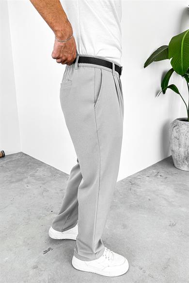 Açık Gri Basic Premium Kumaş Pantolon