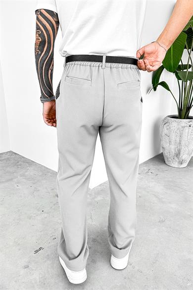 Açık Gri Basic Premium Kumaş Pantolon