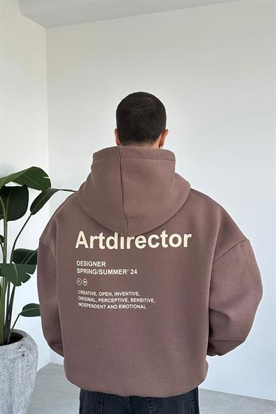 Açık Kahve Art Director Oversize Sweatshirt