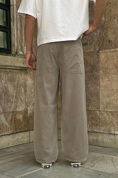 Açık Kahve Beli İpli CH Baggy Pantolon