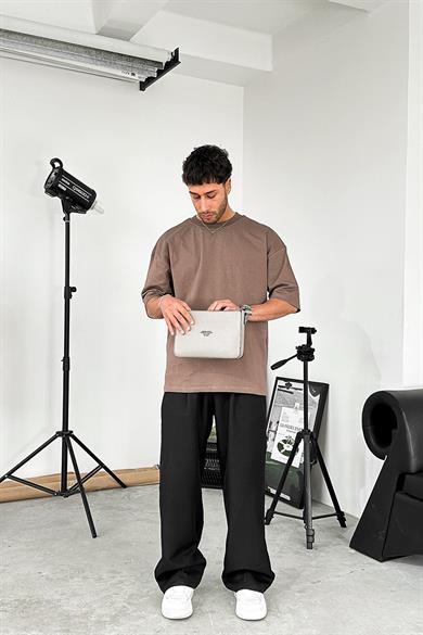 Açık Kahve Cozy Basic Soft Oversize Tişört