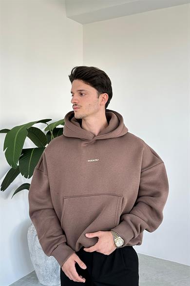 Açık Kahve Kartell Oversize Sweatshirt