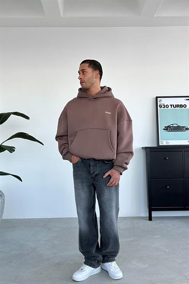 Açık Kahve Research Oversize Sweatshirt