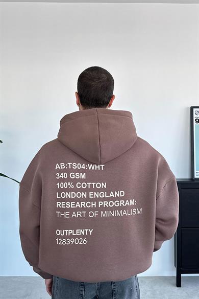 Açık Kahve Research Oversize Sweatshirt