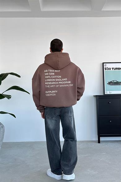 Açık Kahve Research Oversize Sweatshirt