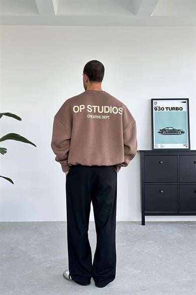 Açık Kahve Studios Creative Oversize Sweat