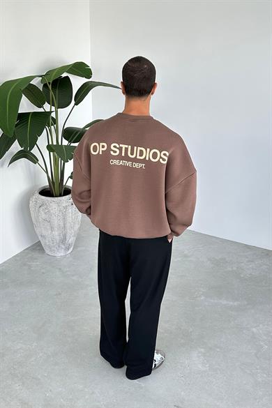 Açık Kahve Studios Creative Oversize Sweat