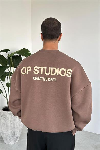 Açık Kahve Studios Creative Oversize Sweat