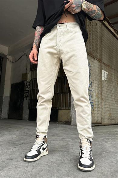 AÇIK Krem Grg Boyfriend Pantolon