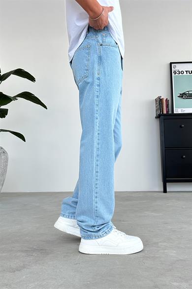 Açık Mavi Basic Baggy Pantolon