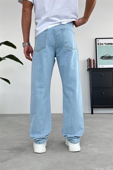 Açık Mavi Basic Baggy Pantolon