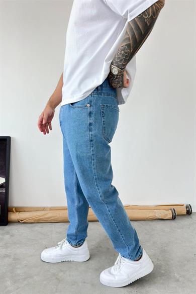Açık Mavi Basic Boyfriend Pantolon