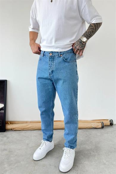 Açık Mavi Basic Boyfriend Pantolon
