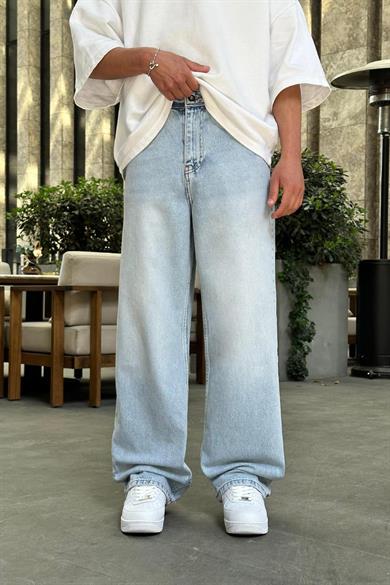 Açık Mavi Soft Açık  R22 DL Old School Baggy Pantolon