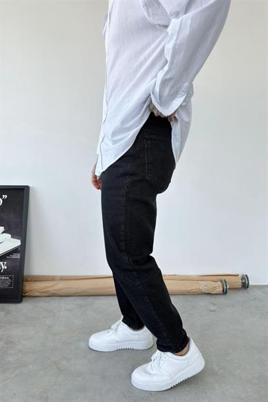 Antrasit Basic Boyfriend Pantolon