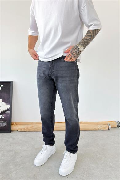 Antrasit Basic Boyfriend Pantolon