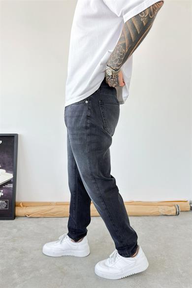 Antrasit Basic Boyfriend Pantolon