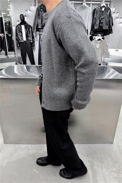 Antrasit Basic Soft Relaxed Hırka