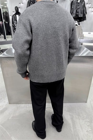 Antrasit Basic Soft Relaxed Hırka