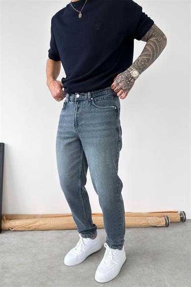 Antrasit Soft Degrade Boyfriend Pantolon