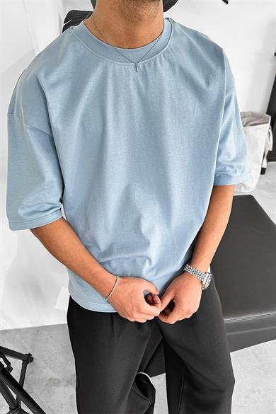 Bebe Mavi Cozy Basic Soft Oversize Tişört