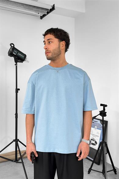 Bebe Mavi Cozy Basic Soft Oversize Tişört