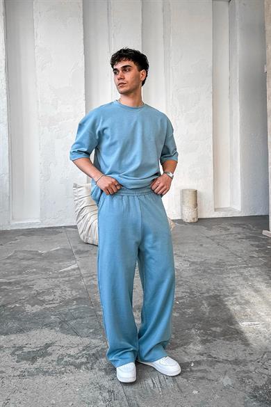 Bebe Mavisi Cozy Premium Basic Baggy Eşofman