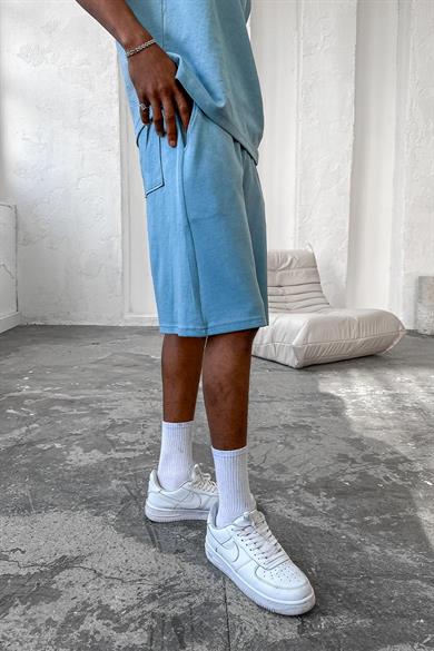 Bebe Mavisi Cozy Premium Basic Şort