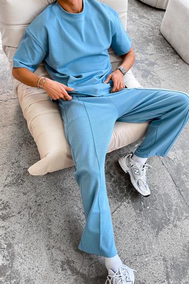 Bebe Mavisi Cozy Premium Çımalı Baggy Eşofman