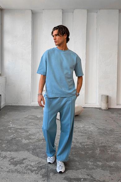 Bebe Mavisi Cozy Premium Çımalı Baggy Eşofman